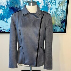 EUC KUT From the Cloth Sueded Moto Jacket